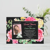 Tea Blackフローラの時間(フォトブライダルシャワー付) 招待状 (スタンド正面)