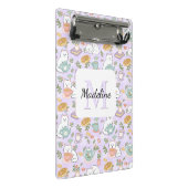 Tea & Bookish Cats Personalized Mini Clipboard ミニクリップボード (アングル)