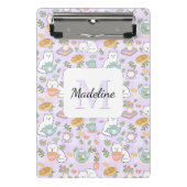 Tea & Bookish Cats Personalized Mini Clipboard ミニクリップボード (正面)