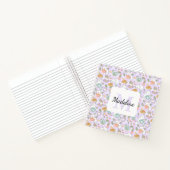 Tea & Bookish Cats Spiral Notebook Personalized ノートブック (内部)