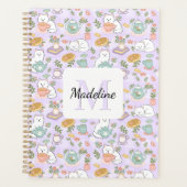 Tea & Bookish Cats Spiral Planner プランナー手帳 (正面)