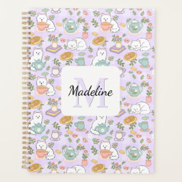 Tea & Bookish Cats Spiral Planner プランナー手帳