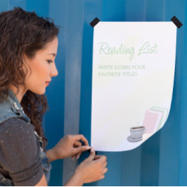 Tea & Books Bridal Shower Reading List ポスター