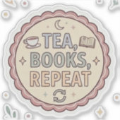 Tea Books Repeat シール (正面)