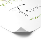 Tea bridal shower Favors please take one  ポスター (角)