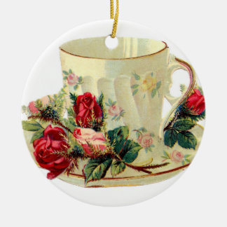 Tea Cup Ceramic Ornament セラミックオーナメント