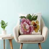 Tea Cup Floral Bouquet クッション