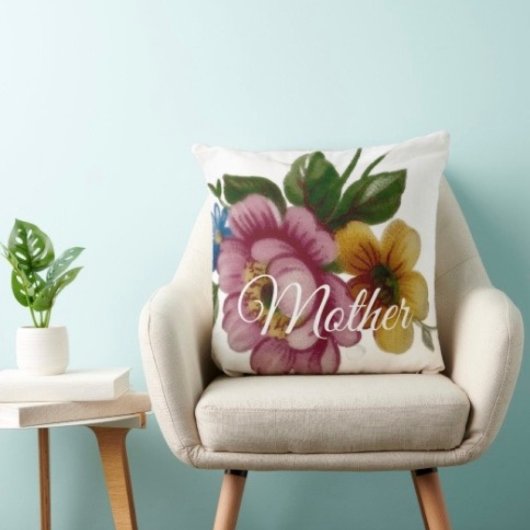 Tea Cup Floral Bouquet クッション