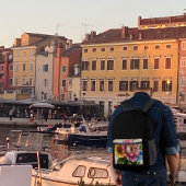 Tea Cup Floral Bouquet  プリントバックパック