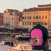 Tea Cup Floral Bouquet  プリントバックパック