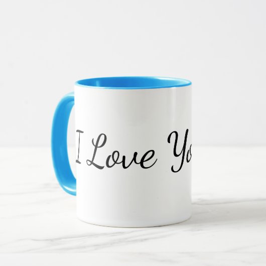 Tea Cup I Love You ❤️ マグカップ (正面左)