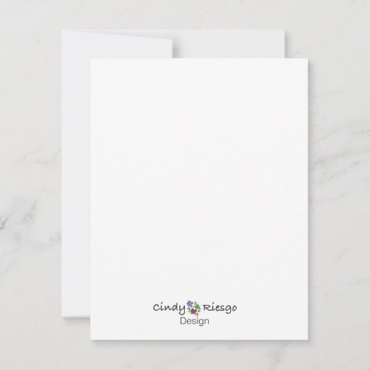 Tea Cups Greeting Card ノートカード (裏面)