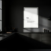 Tea Definition Dictionary Poster ポスター