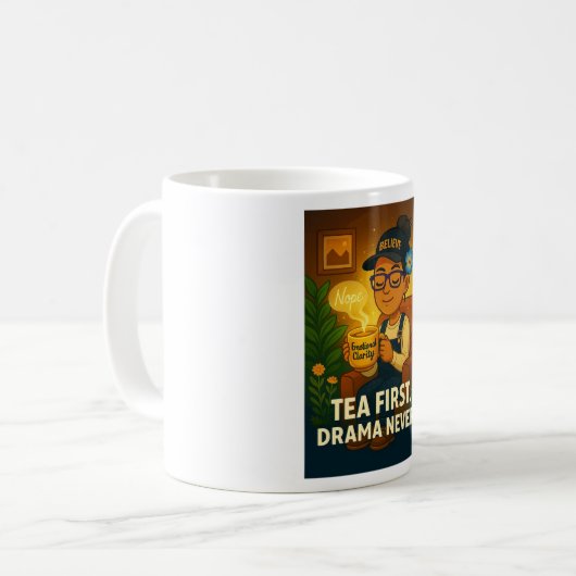 Tea First Drama Never Funny マグ (正面左)