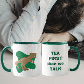 Tea First, then we talk T-Rex マグカップ