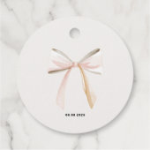 Tea for Three Birthday Invitation for Girls フェイバータグ (裏面)