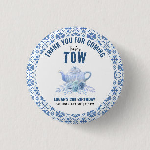 Tea for Two - フラワー 2歳の誕生日パーティー 缶バッジ
