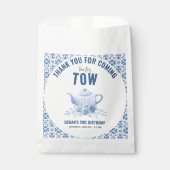 Tea for Two - フラワー 2歳の誕生日会 フェイバーバッグ (正面)