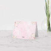 Tea For Two Baby Shower Folded Thank You サンキューカード (裏面)