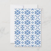 Tea for Two – Floral 2nd Birthday サンキューカード (裏面)