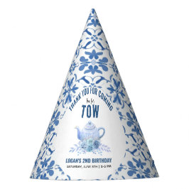 Tea for Two – Floral 2nd Birthday Party パーティーハット