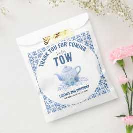 Tea for Two – Floral 2nd Birthday Party フェイバーバッグ