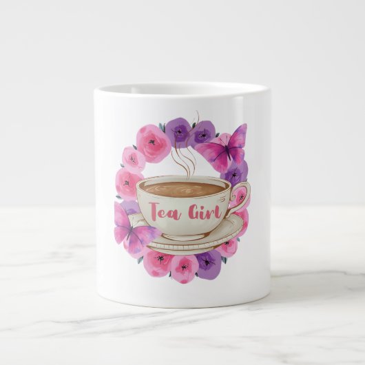 Tea Girl Specialty Mug ジャンボコーヒーマグカップ (正面)
