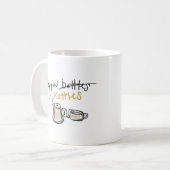 Tea Kettle Lover, Illustration Mug Gifts for Tea  コーヒーマグカップ (正面左)