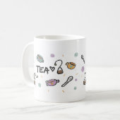 Tea Lovers Mug, Illustration  コーヒーマグカップ (正面左)