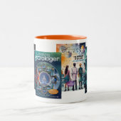 TEA Mag – カラーインテリア ツートーンマグカップ (中央)