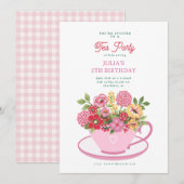 Tea Party 招待状 (正面/裏面)