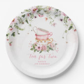 Tea Party 2nd Birthday Plates ペーパープレート (正面)