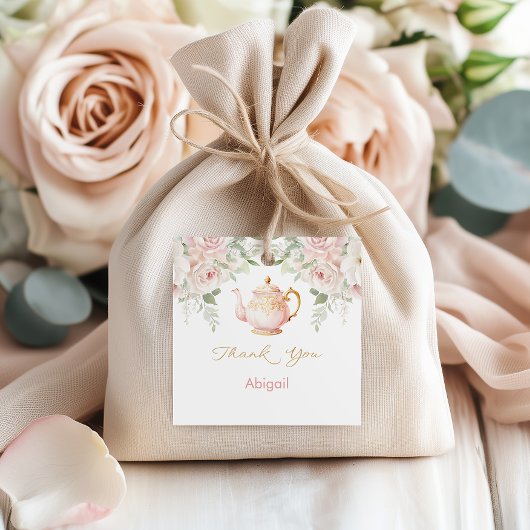 Tea Party Baby Shower フェイバータグ