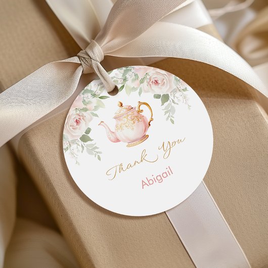 Tea Party Baby Shower フェイバータグ