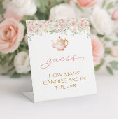 Tea Party Baby Shower Guess How Many 台座サイン