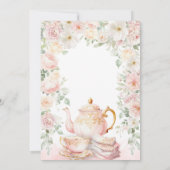 Tea Party Baby Shower Thank You Card サンキューカード (裏面)