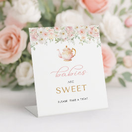 Tea Party Baby Shower Treat 台座サイン