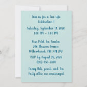 Tea Party Birthday Invitation 招待状 (裏面)