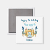 Tea Party Birthday Magnet Gift マグネット (正面/裏面)