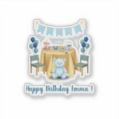 Tea Party Birthday Sticker シール (正面)