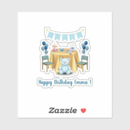 Tea Party Birthday Sticker シール