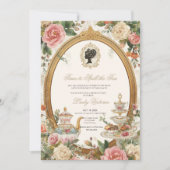 Tea Party Bridal Shower | 紅茶を楽しむ時間 招待状 (正面)