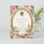Tea Party Bridal Shower | 紅茶を楽しむ時間 招待状 (スタンド正面)