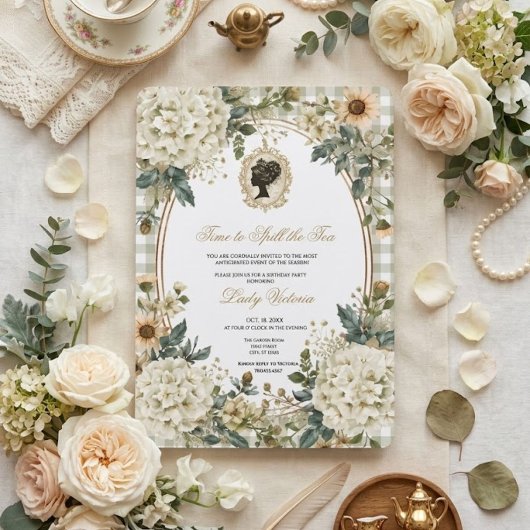Tea Party Bridal Shower | 紅茶を楽しむ時間 招待状