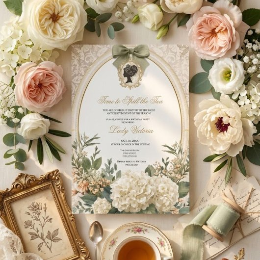 Tea Party Bridal Shower | 紅茶を楽しむ時間 招待状