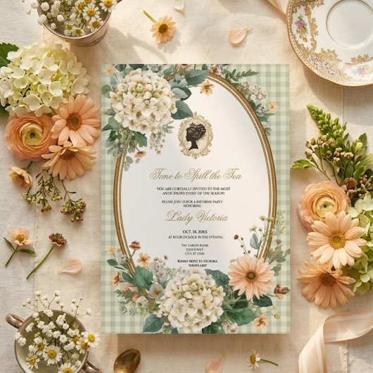 Tea Party Bridal Shower | 紅茶を楽しむ時間 招待状