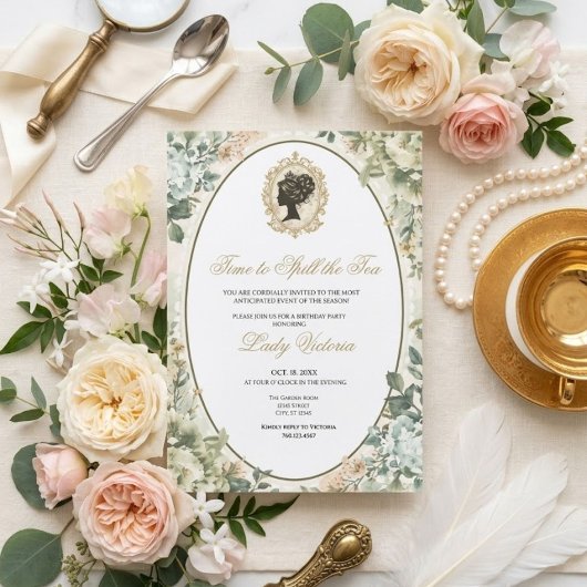 Tea Party Bridal Shower | 紅茶を楽しむ時間 招待状