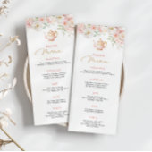Tea Party Bridal Shower Drink Menu メニュー