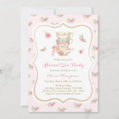 Tea Party Bridal Shower Invitation 招待状 (正面)