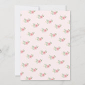 Tea Party Bridal Shower Invitation 招待状 (裏面)